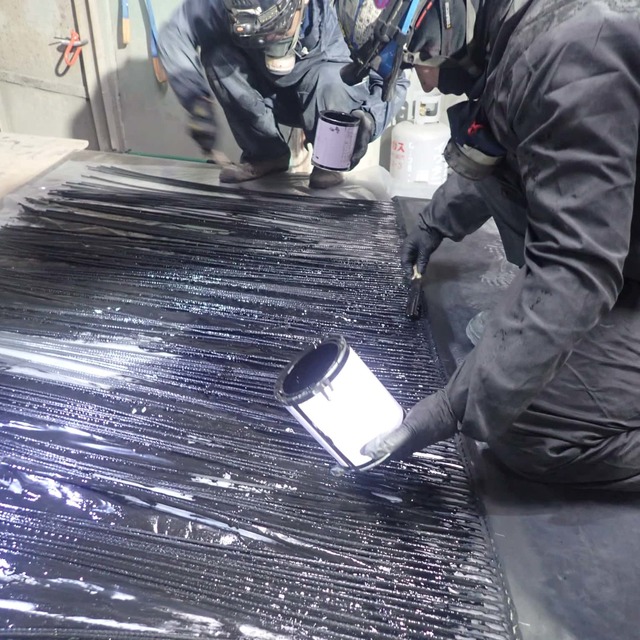 セメント塗布